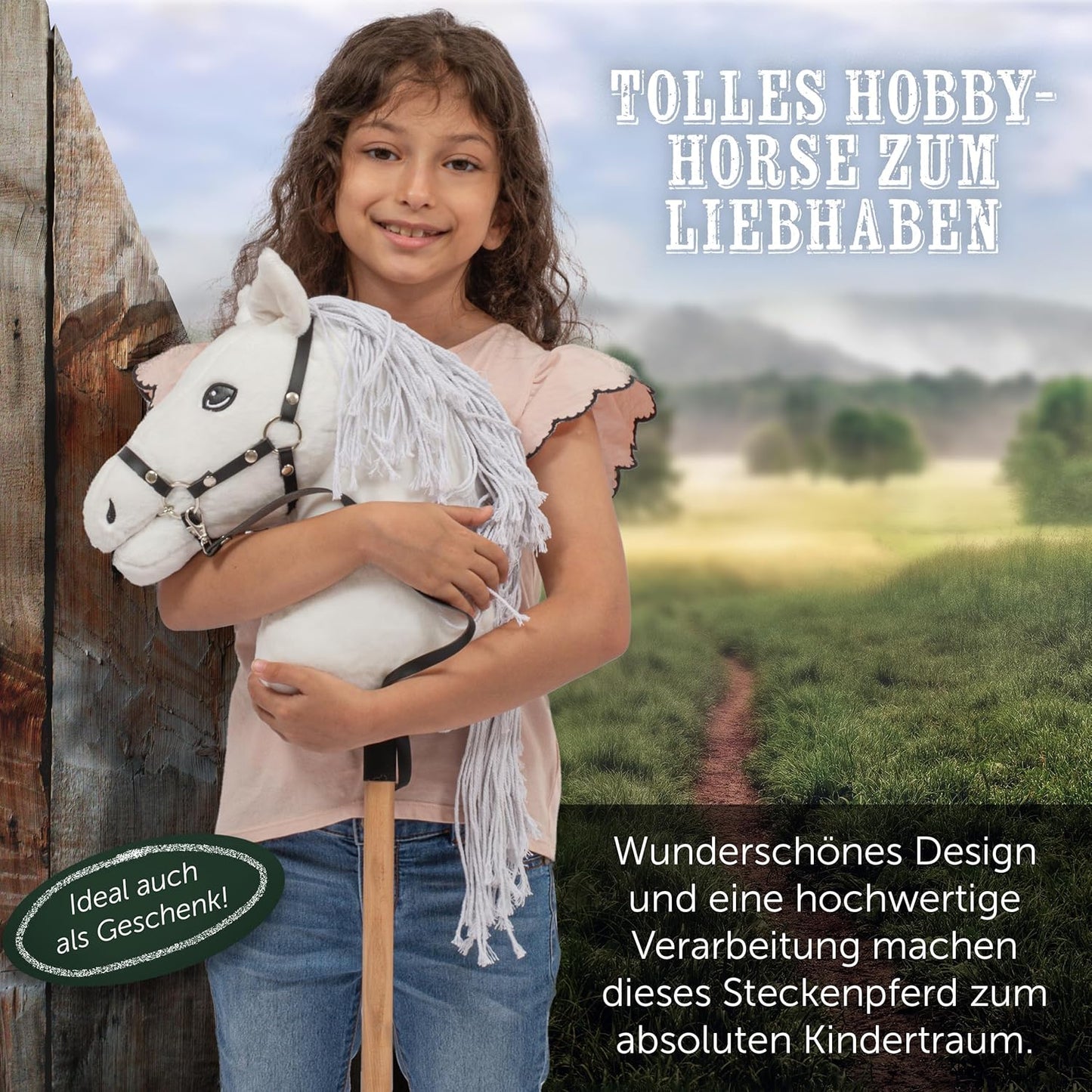 Hobby Horse mit Halfter und Trense für Kinder, Mia Small