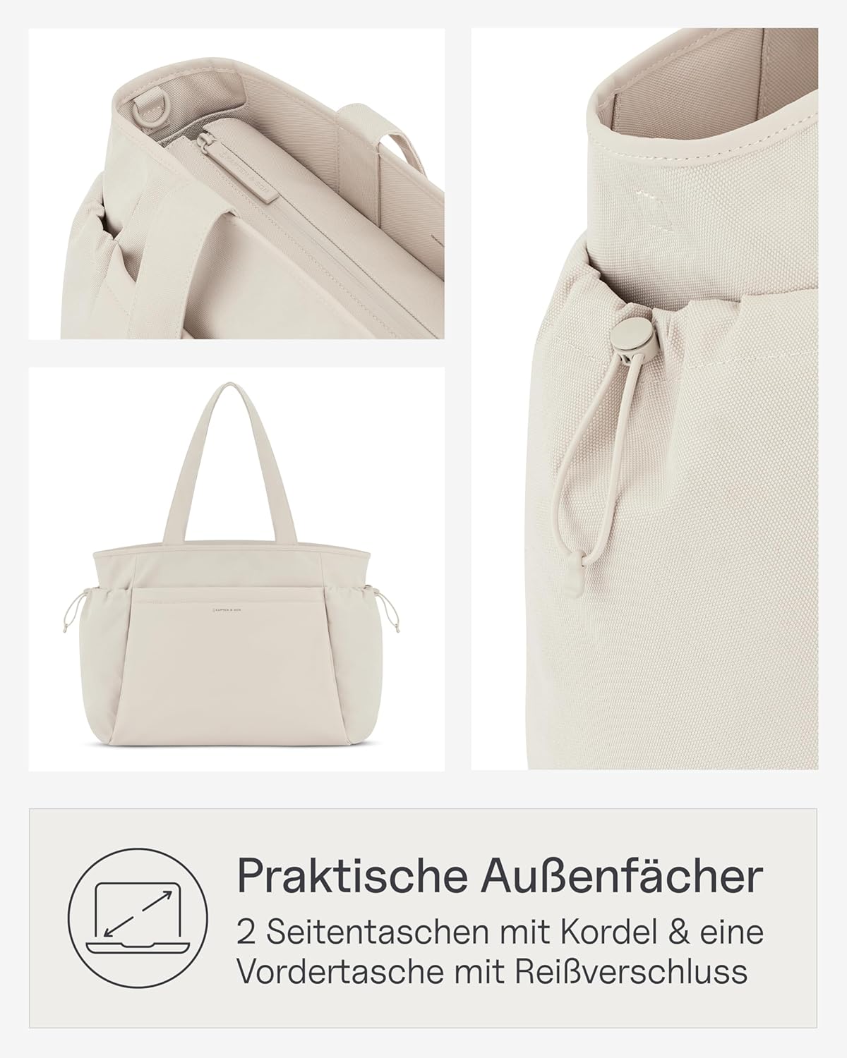 Hellvi Wickeltaschen-Set mit Zubehör, Sandstone 25 L