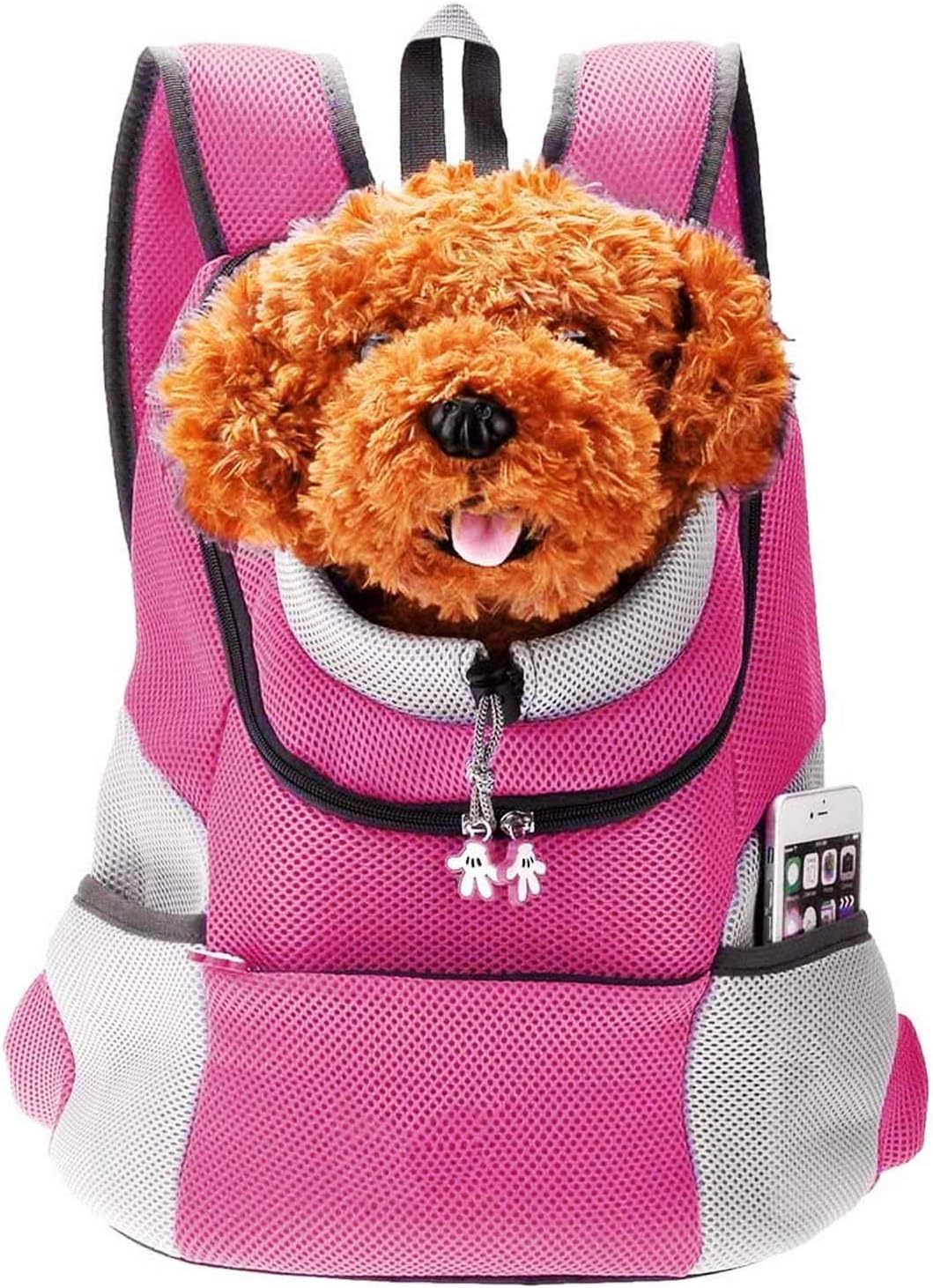 Rucksack für Haustier, L 38 x B 20 x H 42 cm|Rosa
