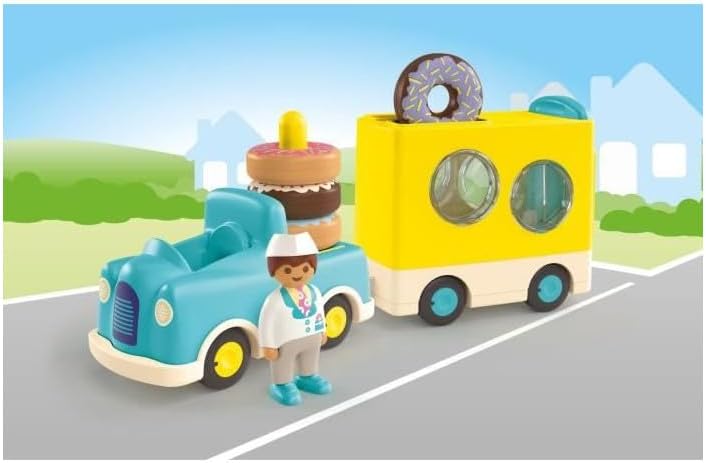 Verrückter Donut Truck mit Stapel- und Sortierfunktion, Verrückter Donut Truck