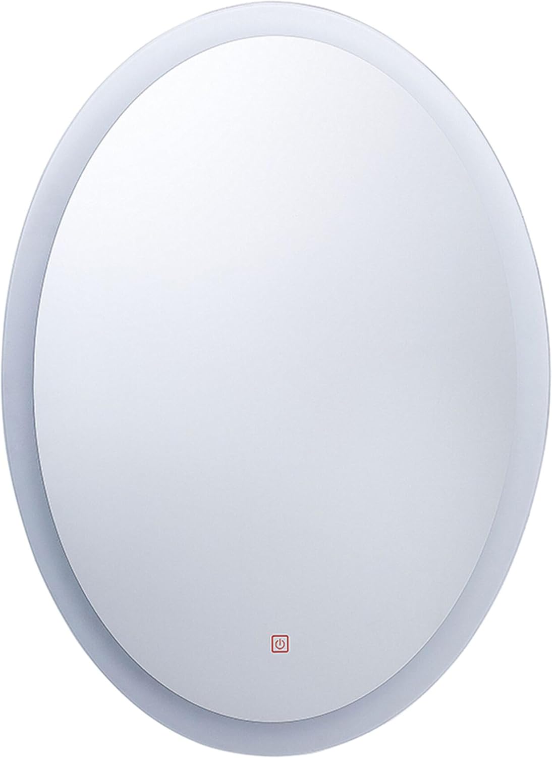 Ovaler Badspiegel mit LED-Beleuchtung, 80x60 cm