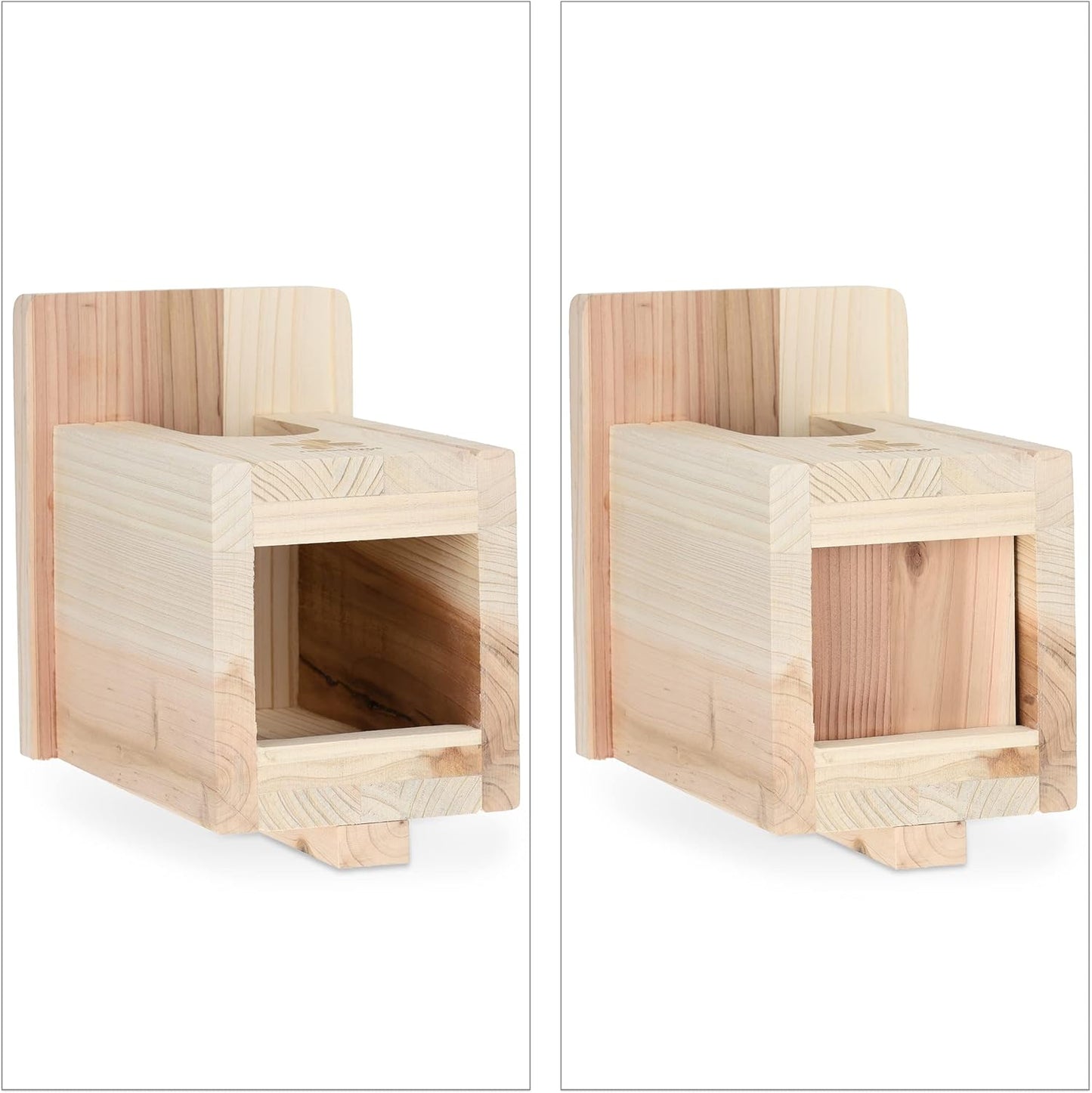 Nistkasten für Halbhöhlenbrüter aus Holz