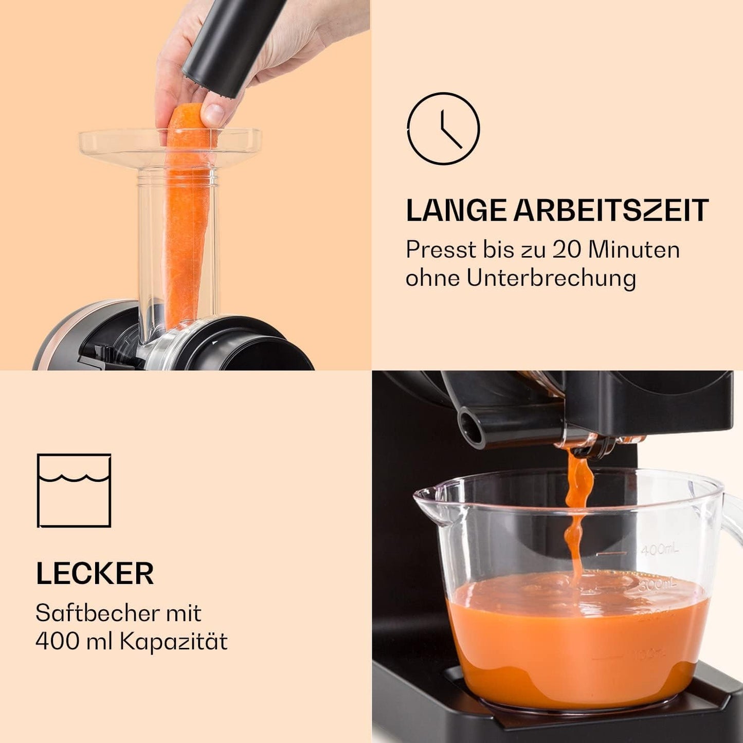 Saftpresse, Schwarz