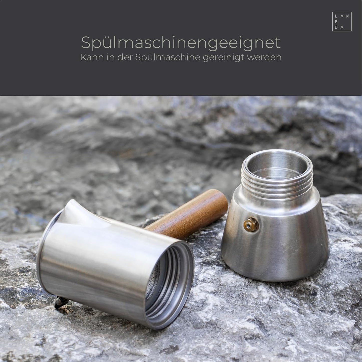 Espressokocher für 1-2 Tassen, 100ml - 1-2 Tassen