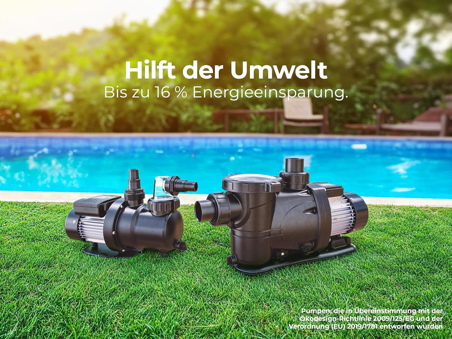 Poolpumpe Gre PP077H, NEW 17m3/h