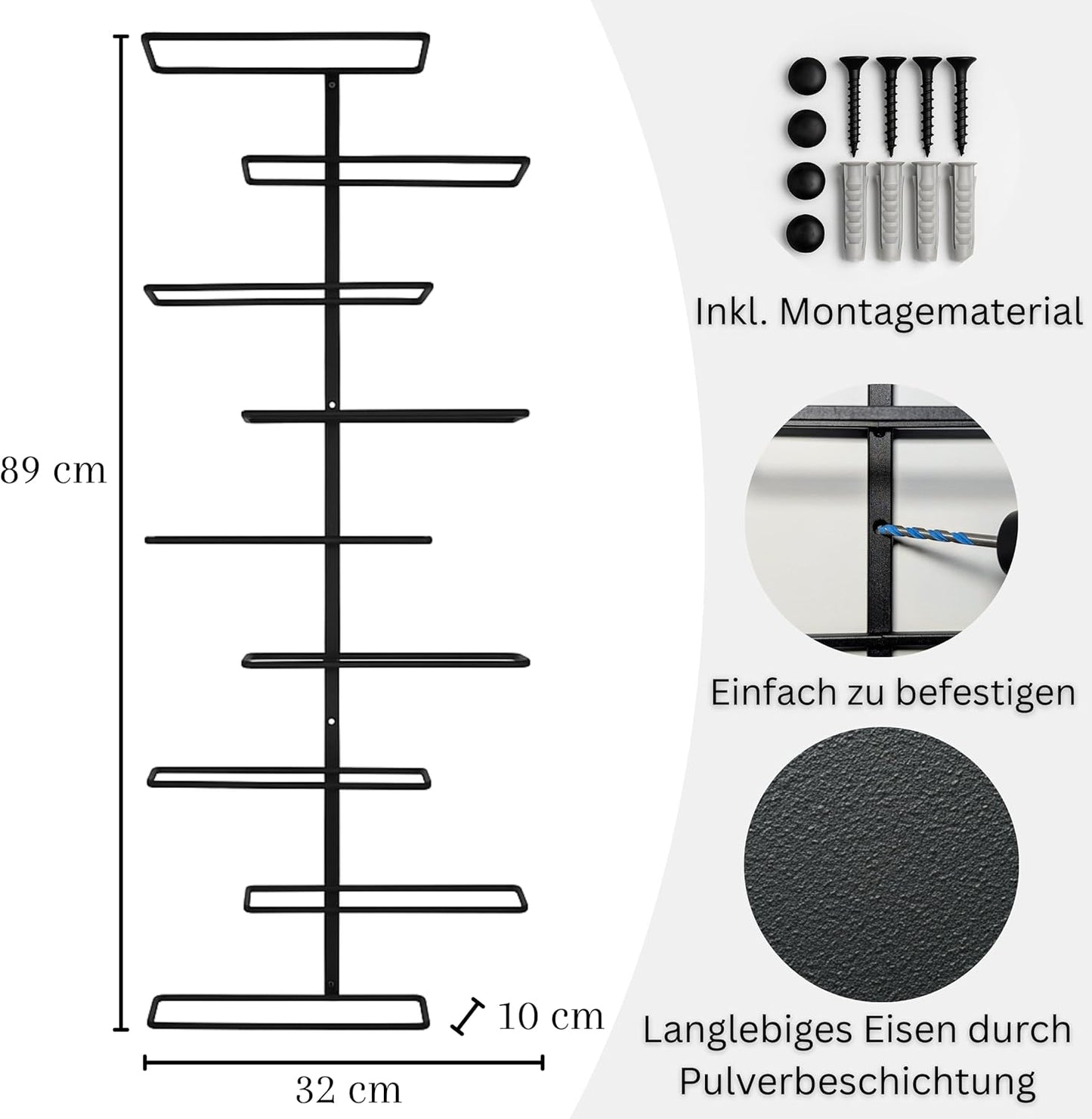 Weinregal für 9 Flaschen