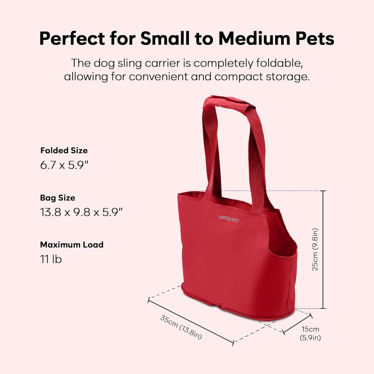 Lazy Dog Bag, Rot Taglia unica