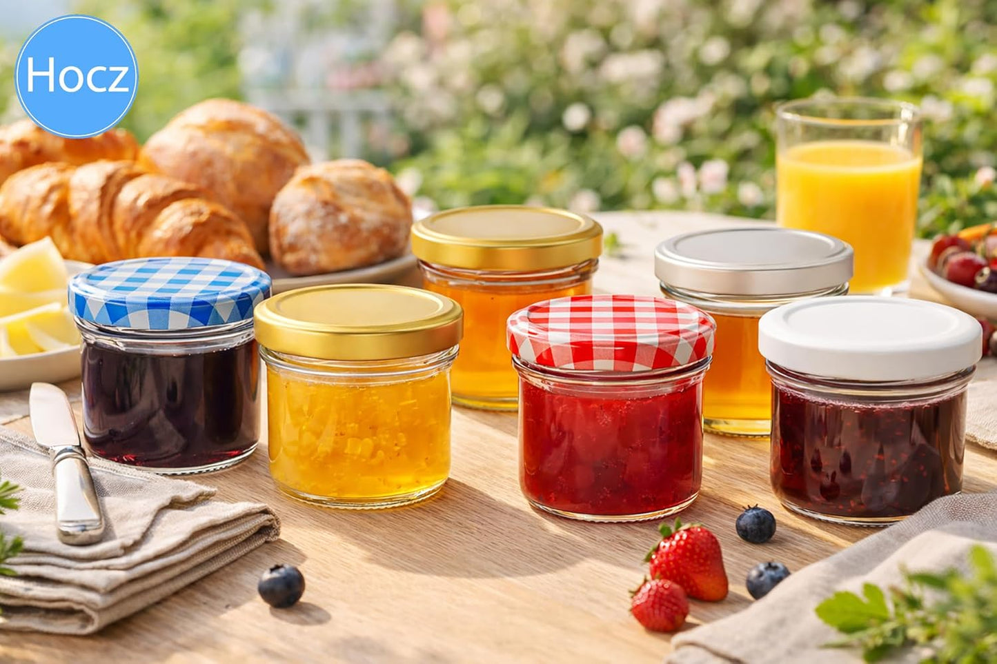 Einmachgläser-Set mit Etiketten (25 Stück, 125 ml), Schwarz 125 ml 25
