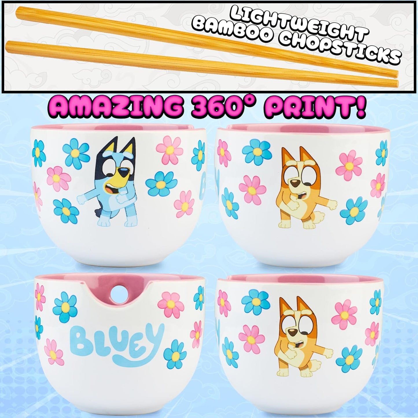 Ramen-Schüssel-Set, Multi Bluey