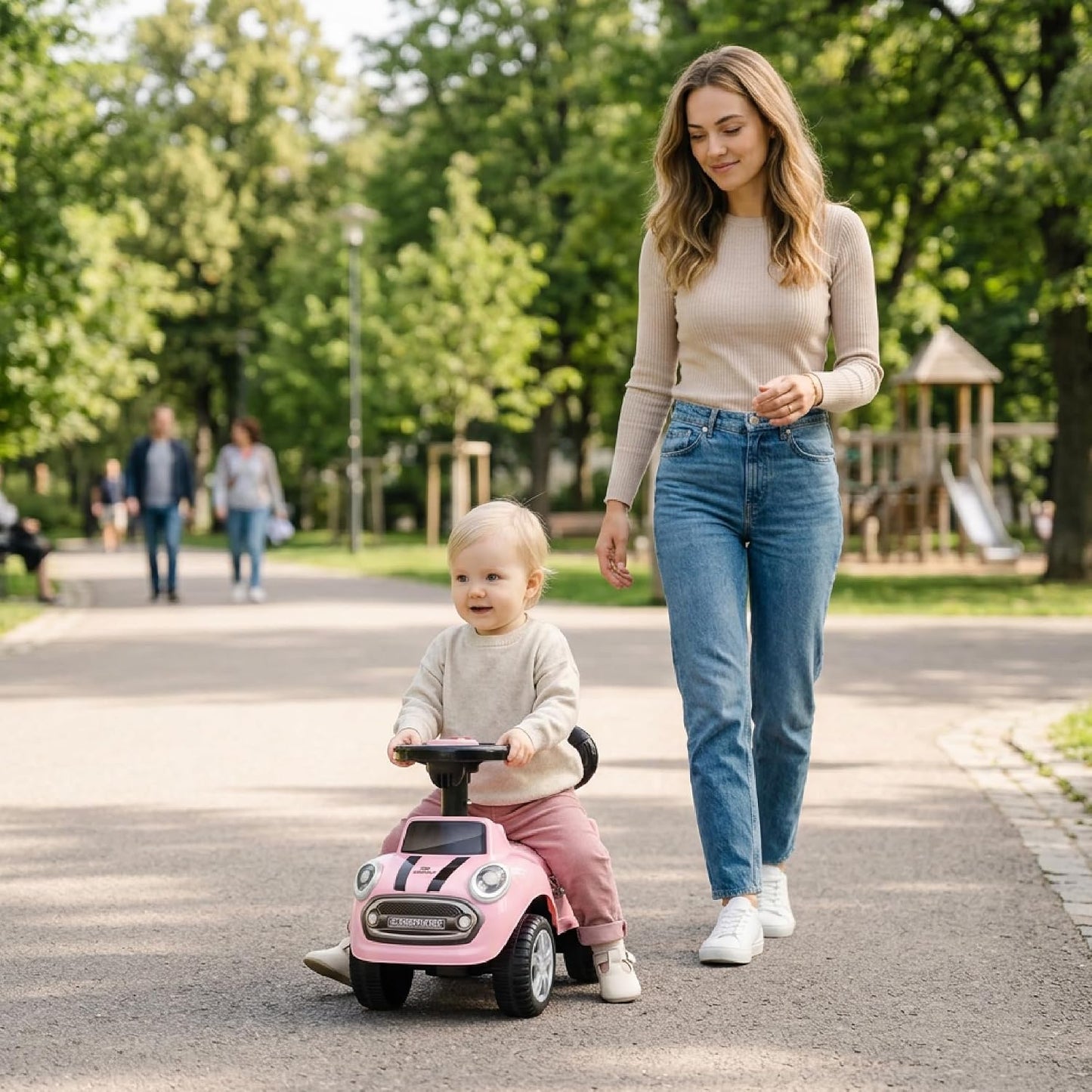 Rutschauto & Lauflernwagen für Kinder, Rosa