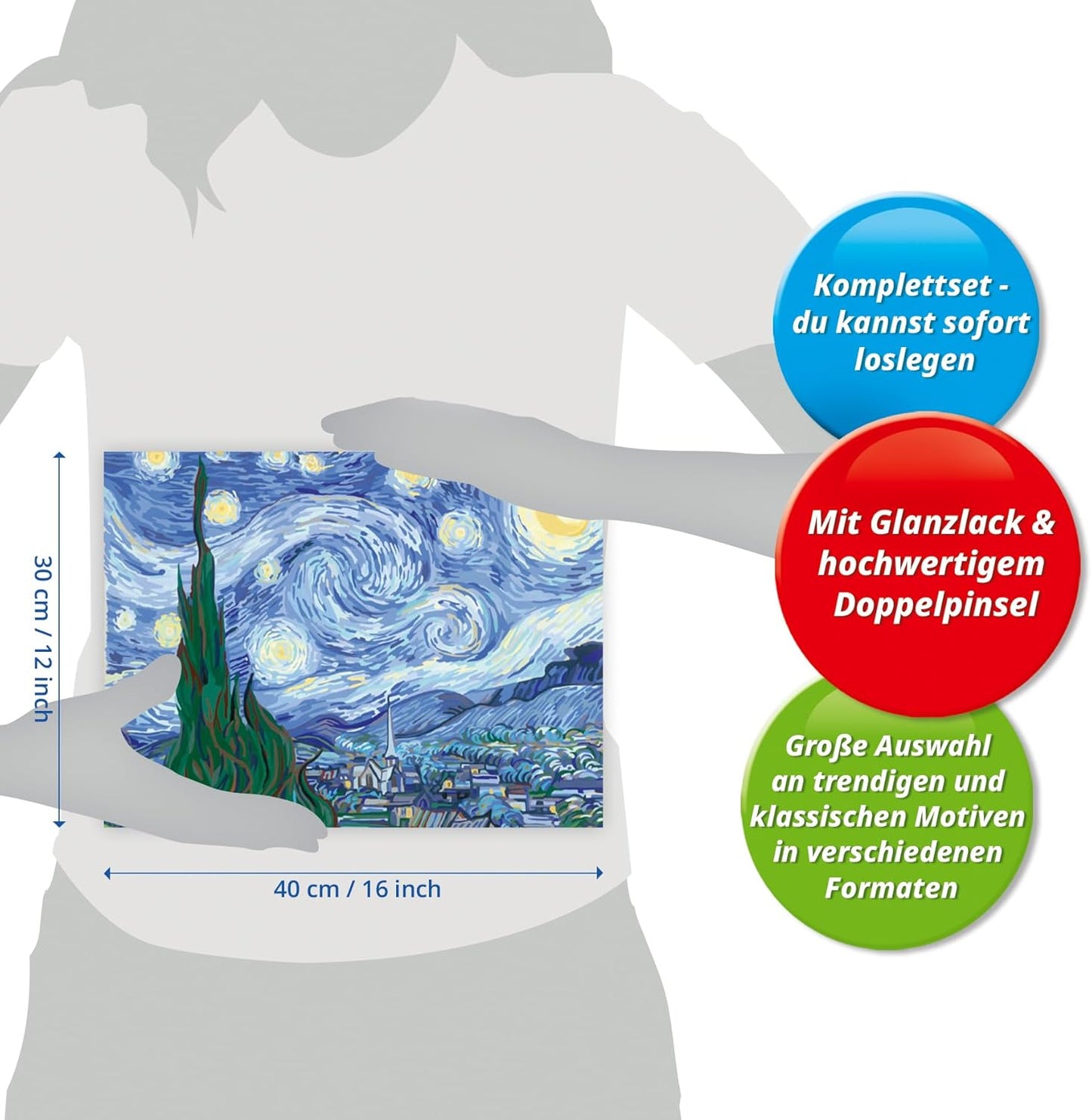 CreArt - Starry Night (Van Gogh), postimpressionistisch