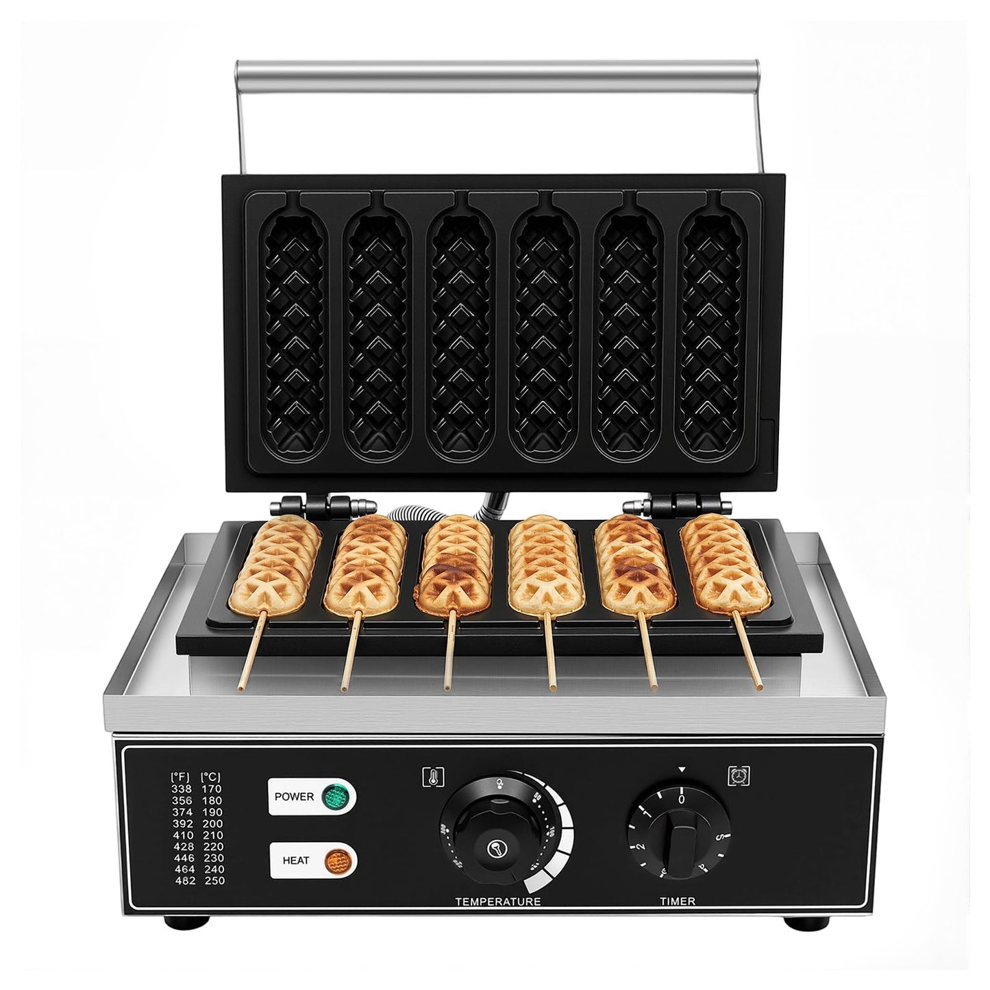 Stick Waffle Maker für 6 Lollipop-Waffeln