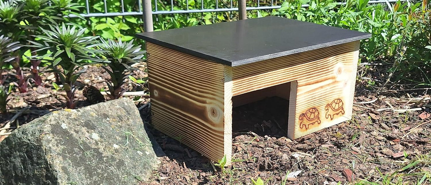 Wetterfestes Schildkrötenhaus, Gebrannt Produktabmessungen25T cm x 35B cm x 22H cm