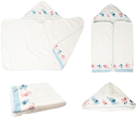 Duschkopf für Baby-Badewanne im Elefanten-Design, Hellblau