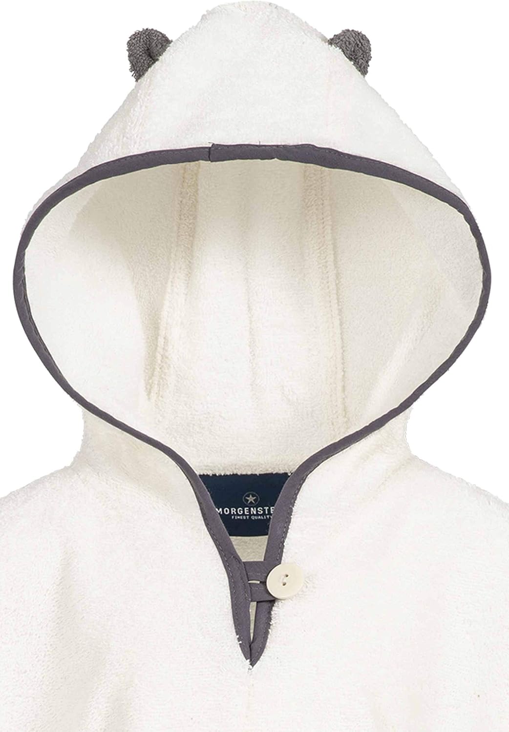 Badeponcho mit Kapuze, 1-3 Jahre (1er Pack) Creme - Waschbär