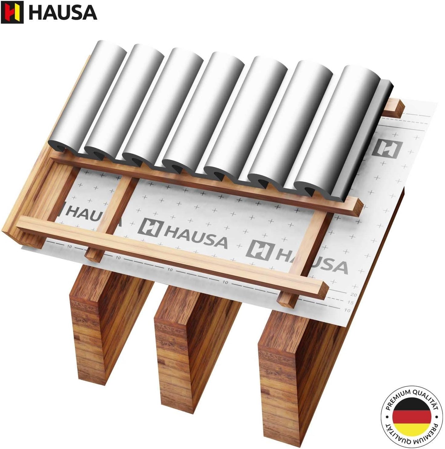 Unterspannbahn mit Selbstklebestreifen für 75m², Mit 2 Selbstklebestreifen 75m²