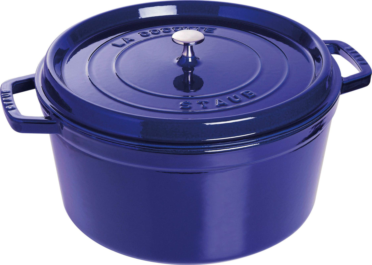Gusseisen-Cocotte, 30 cm Dunkel-Blau