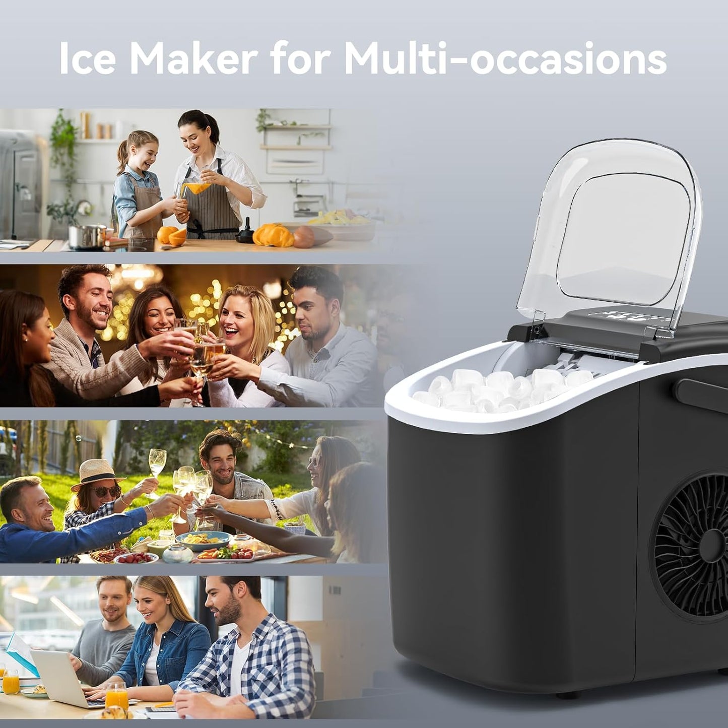 Eiswürfelmaschine, Black