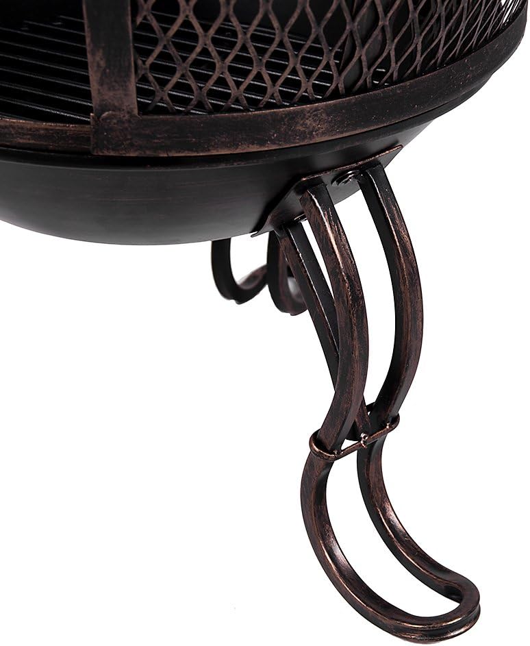 Gartenkamin mit Grillfunktion, Modern