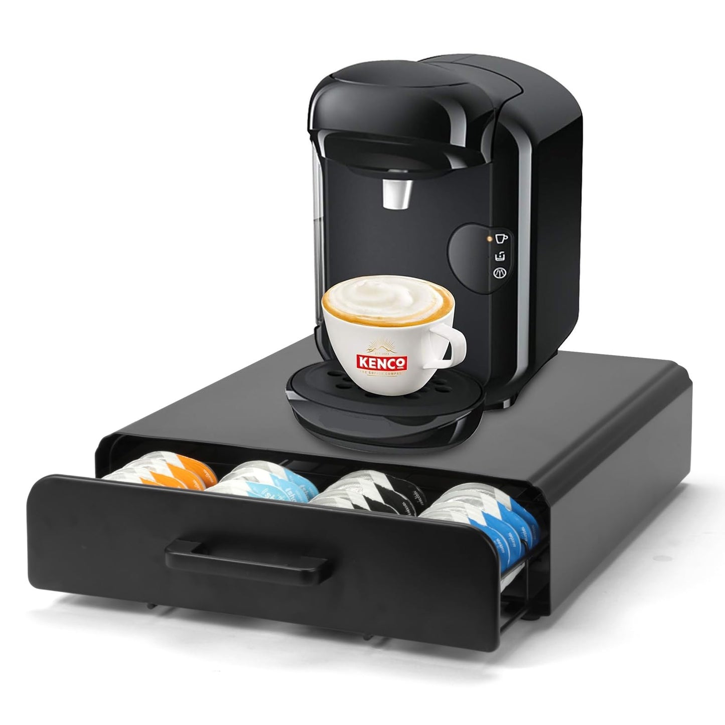 Tassimo-Kapselhalter mit Schublade, Vierkant-Griff