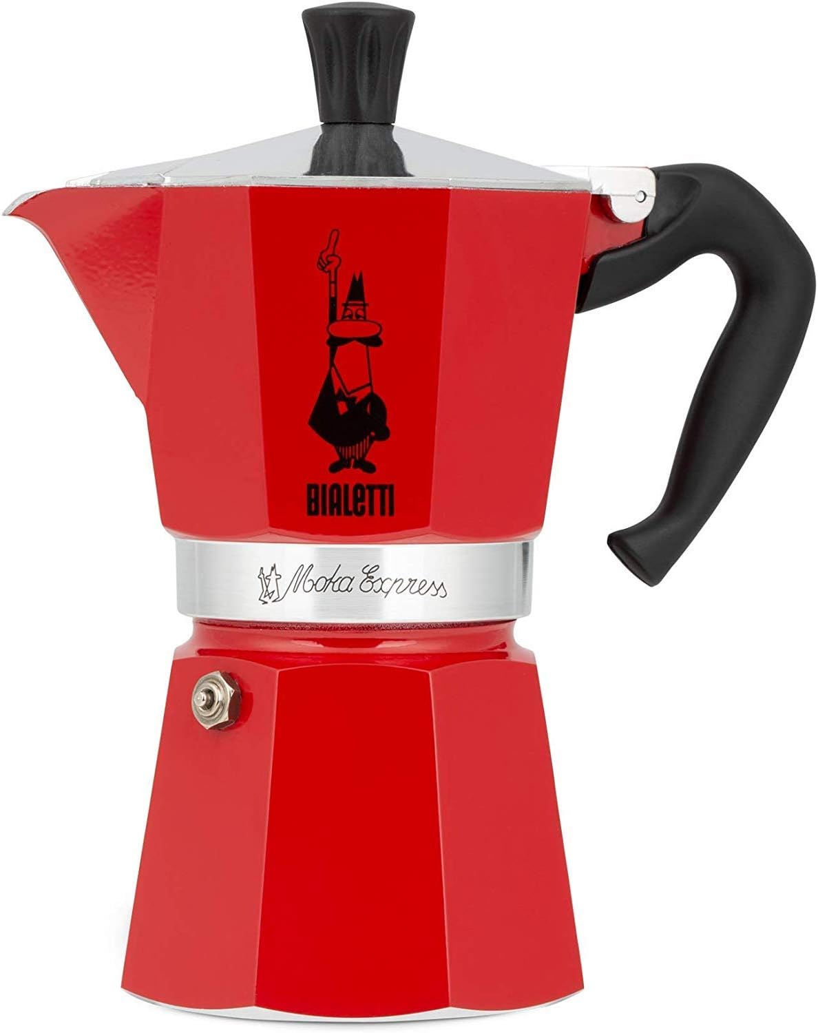 Moka 3 Tassen, 3 Tassen Rot