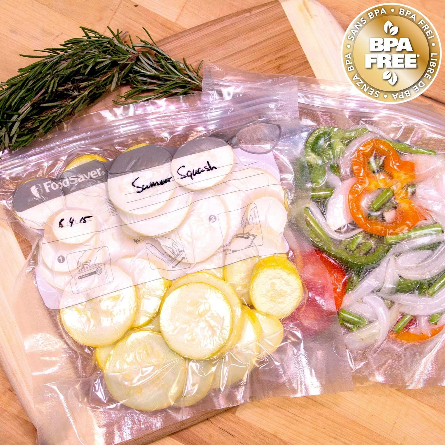 Wiederverwendbare Vakuumbeutel mit Zippverschluss (20 Stück), 20 Beutel Reusable