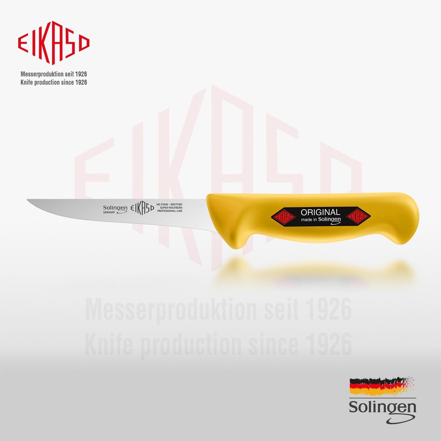 Ausbeinmesser, Profi-Fleischmesser, Gelb 13cm