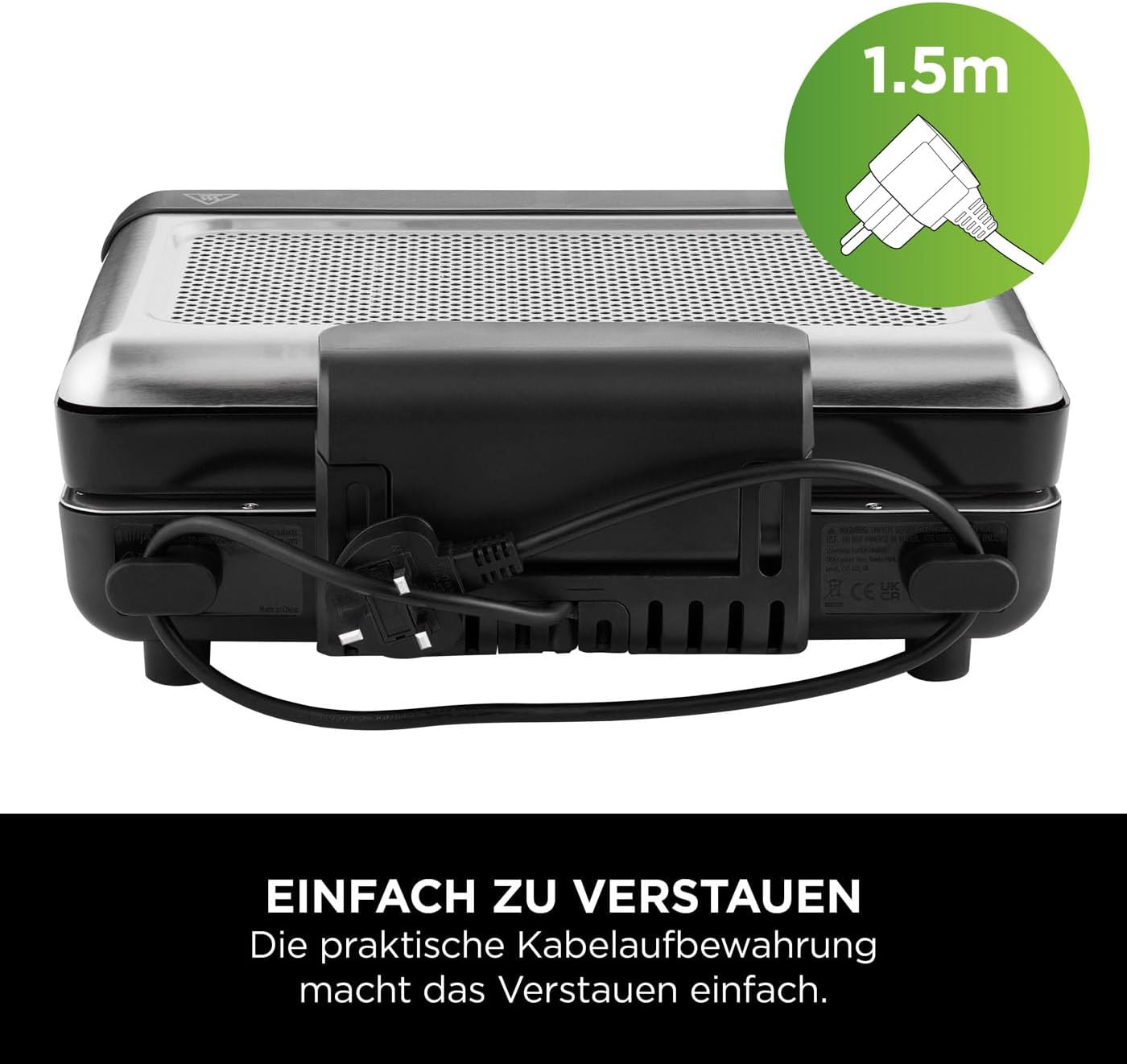Elektrogrill Indoor & Plancha mit Antihaftplatte, Grillplatte