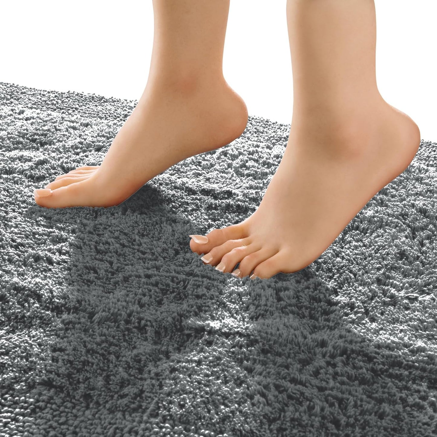 Badematte Stuttgart, 80x150 cm, Grau Badteppich - 80x150 cm