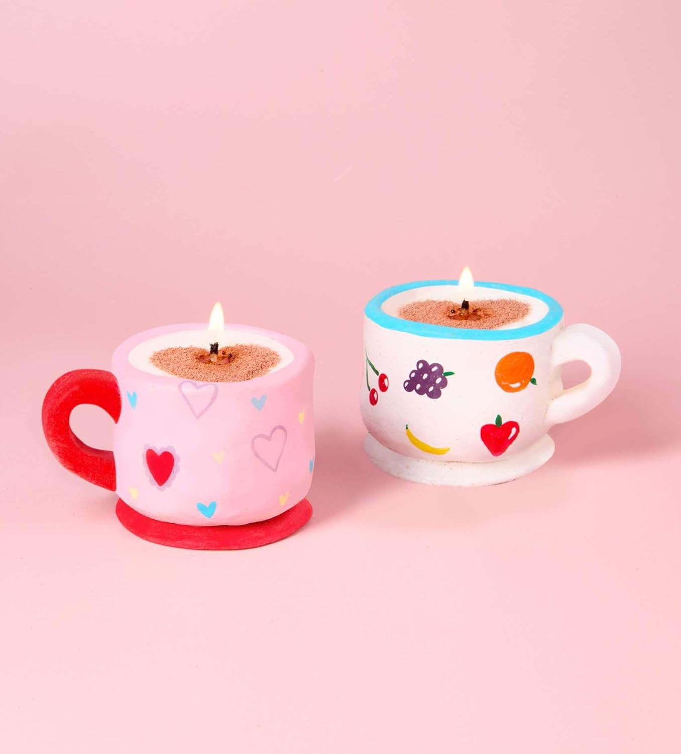 Mini-Töpfer-Set für Erwachsene mit Anleitung, Kaffeetasse Kerze