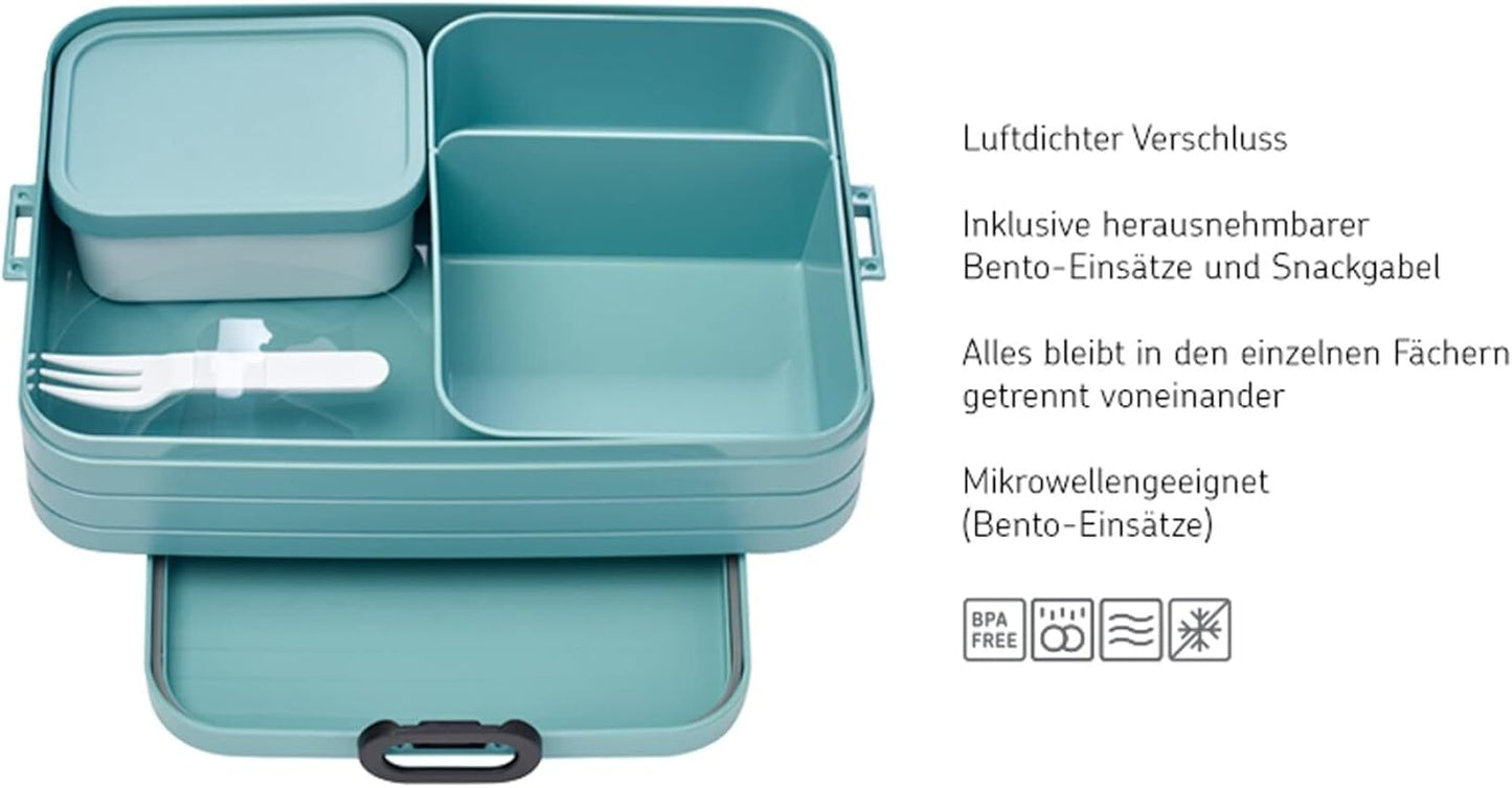 Duo Pack Bento Box, Duo Pack (Midi + Large) / Keine Personalisierung Vivid Blue