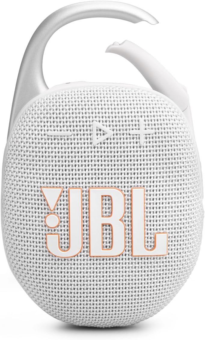 Tragbarer Bluetooth-Lautsprecher Clip 5, White