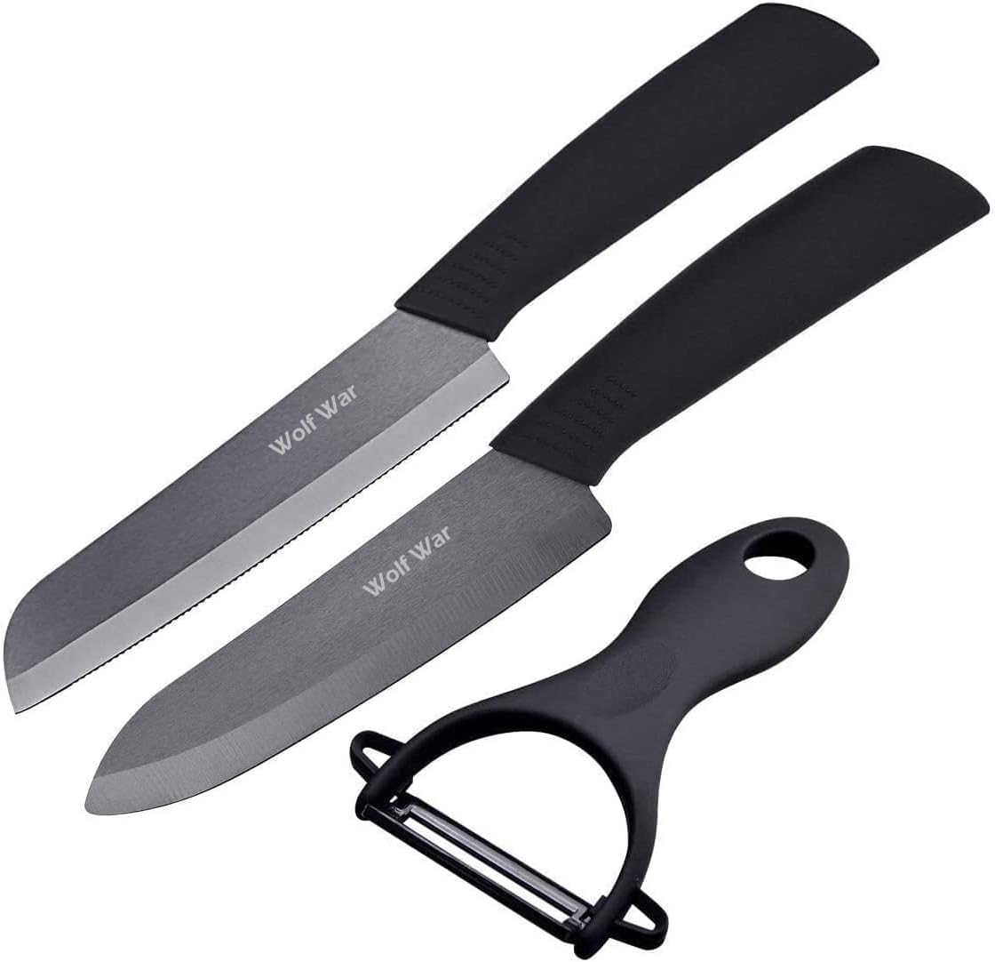 Keramikmesser Set mit Sparschäler, 3-stück/Satz