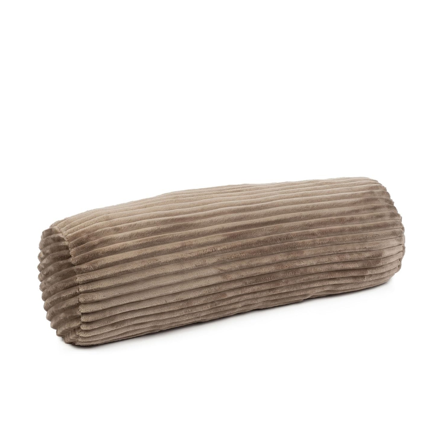 Kissenrolle in Cord Optik, Taupe