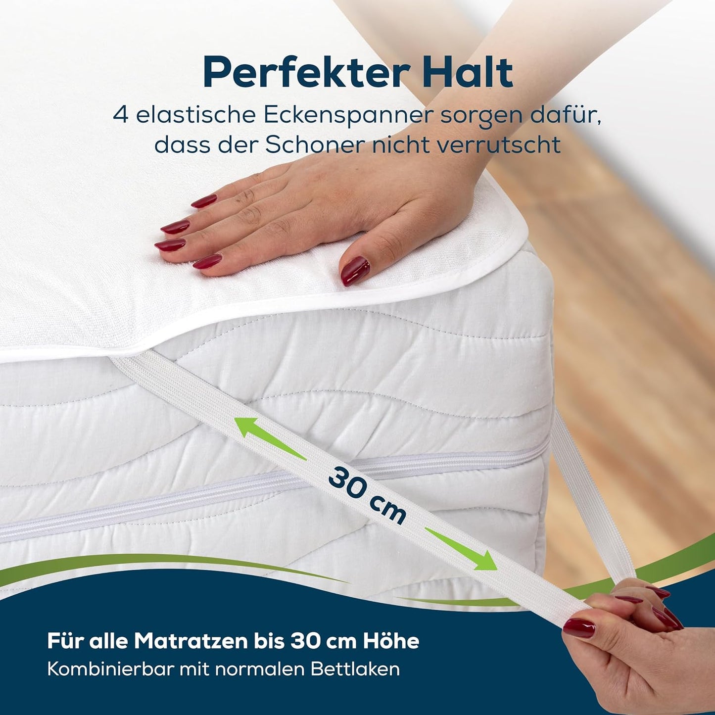 Matratzenschoner wasserdicht Set (2 Stück, 80 x 160 cm), 2 80 x 160 cm