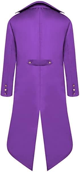 Viktorianische Jacke für Herren, Violett XL