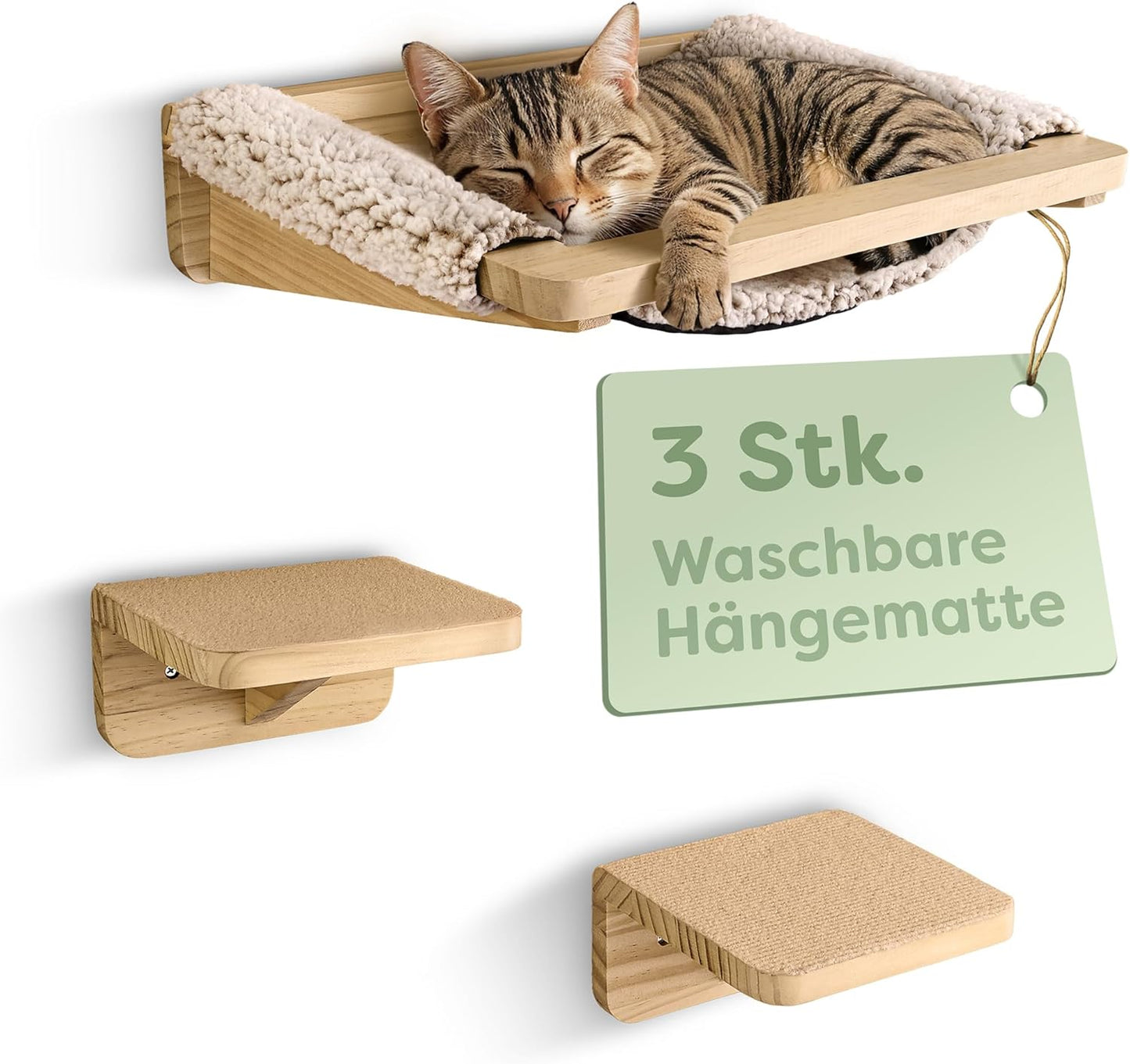 Katzen-Kletterwand-Set mit Hängematte