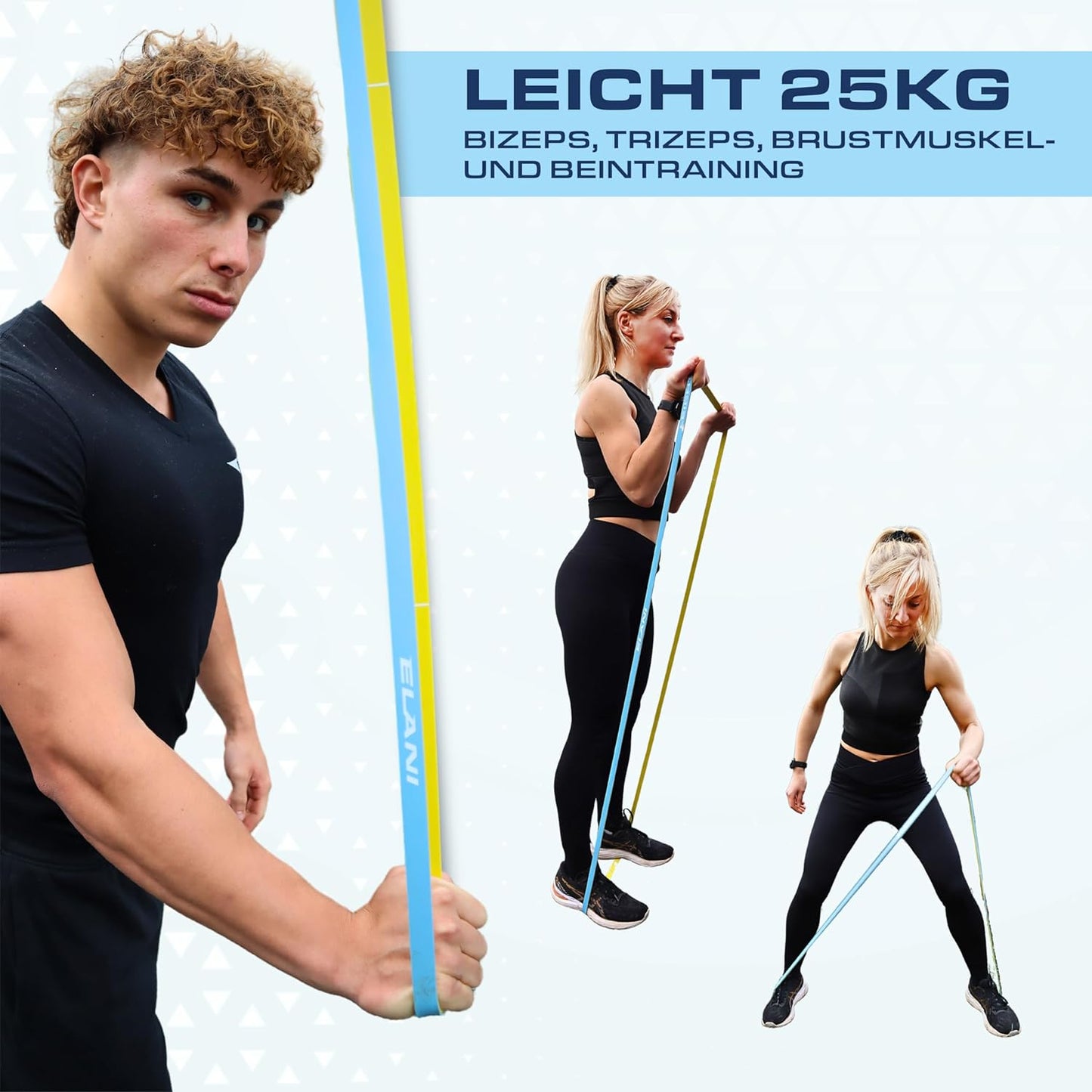 Resistance Bands, SET - 25kg, 35kg, 45kg