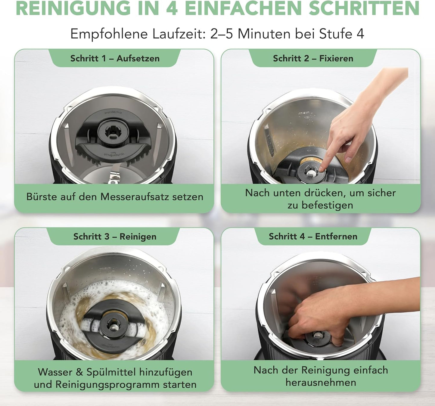 WunderBrush Spin Reinigungsbürste für Thermomix