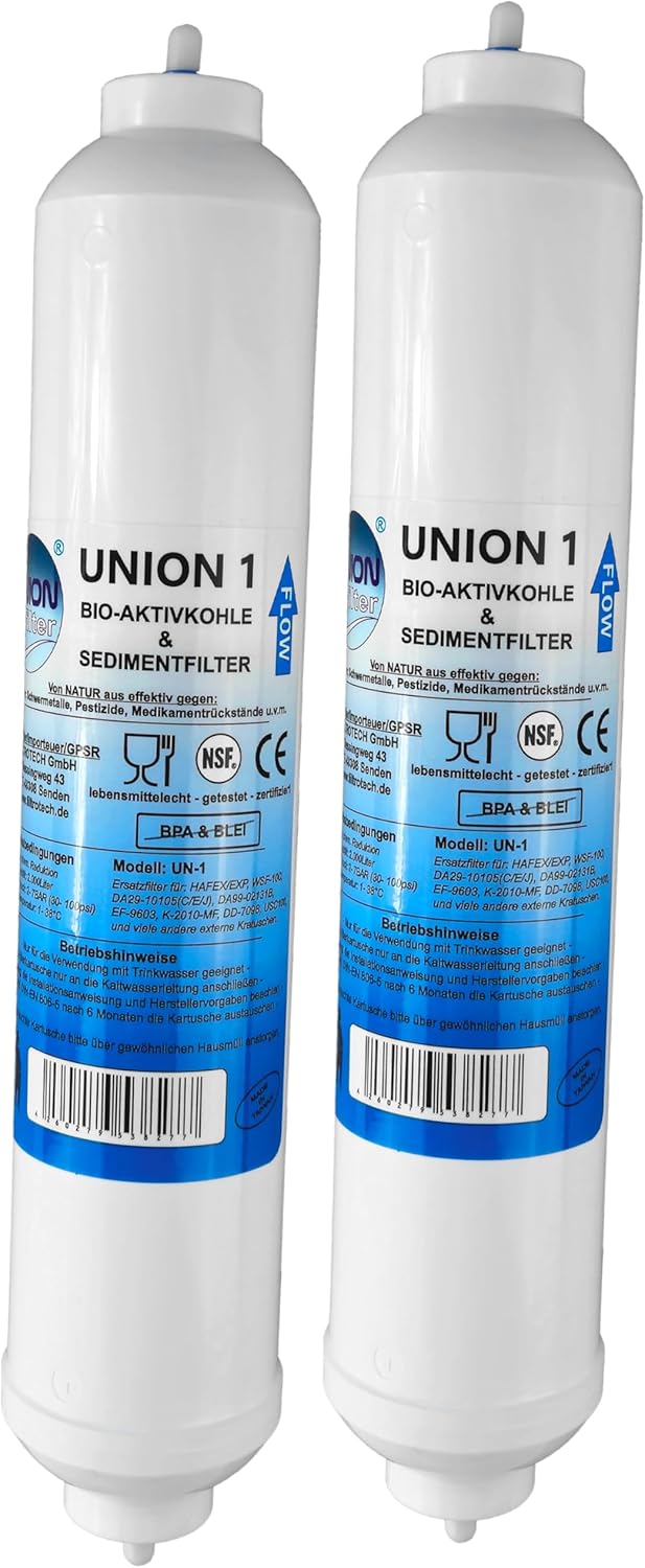 Doppelpack Wasserfilter für Side-by-Side Kühlschrank