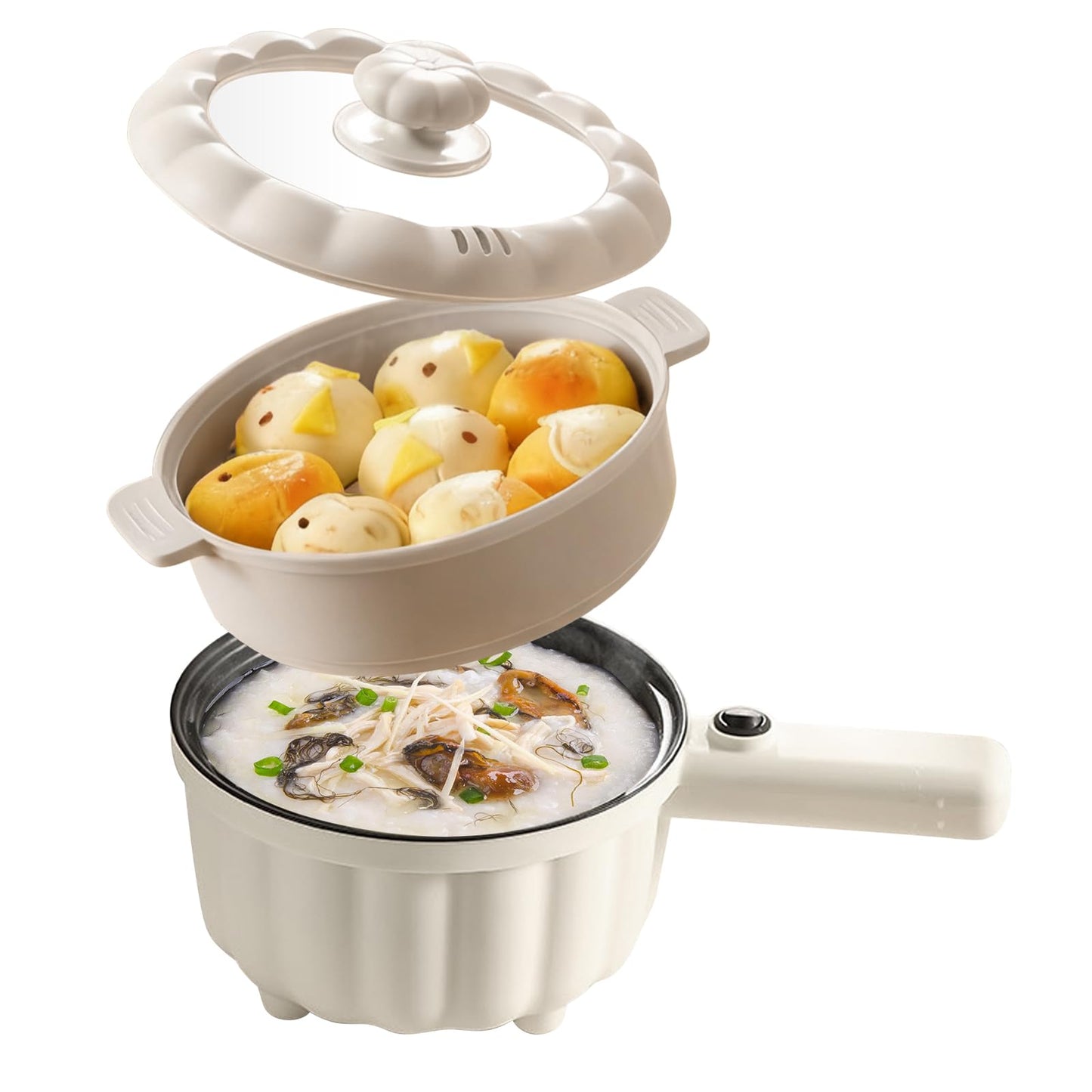 Elektrischer Hot Pot Multikocher mit Dampfgarer