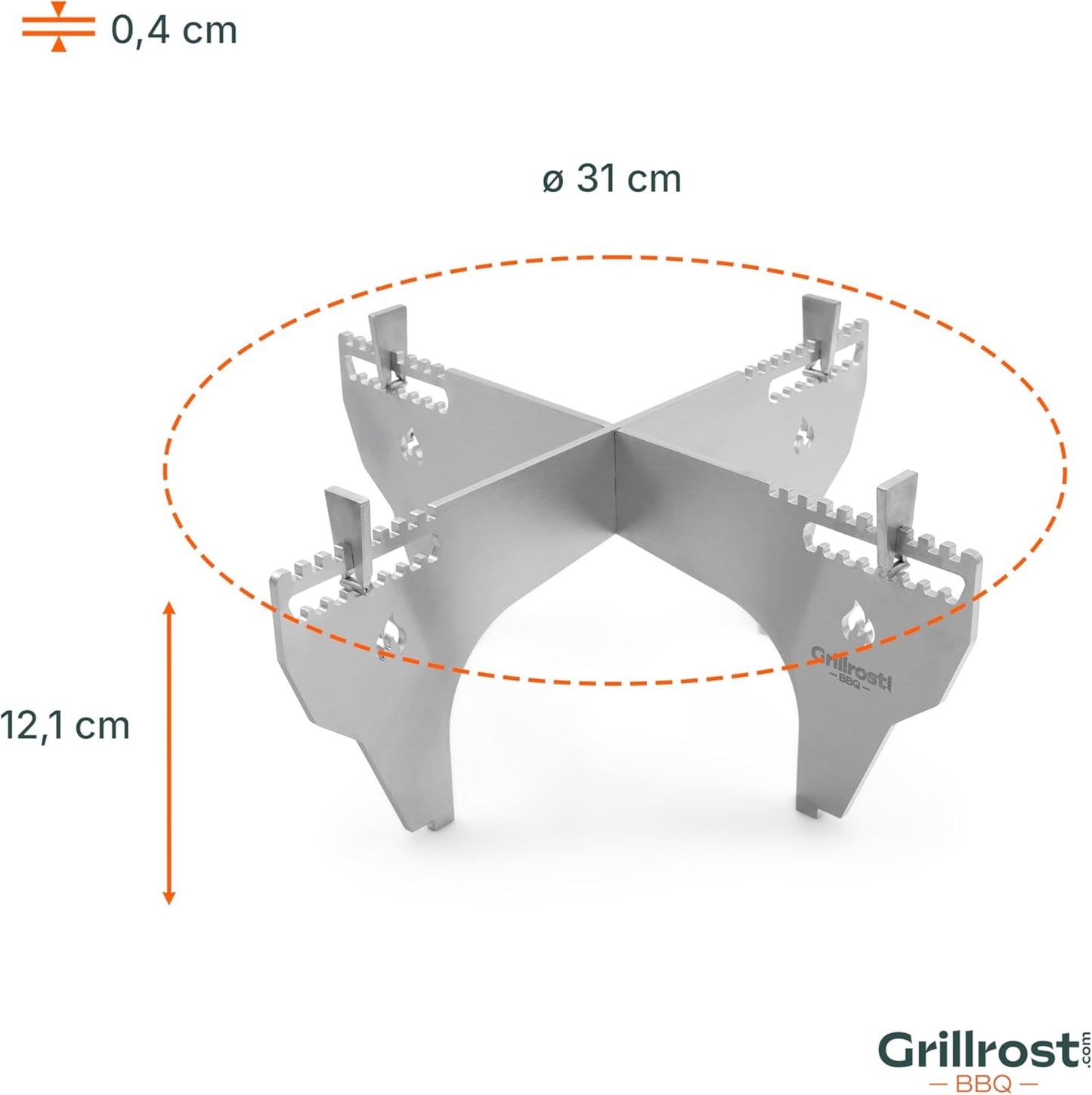 Dutch Oven Gestell für Feuerplatte, Dutch Oven Gestell für Feuerplatte