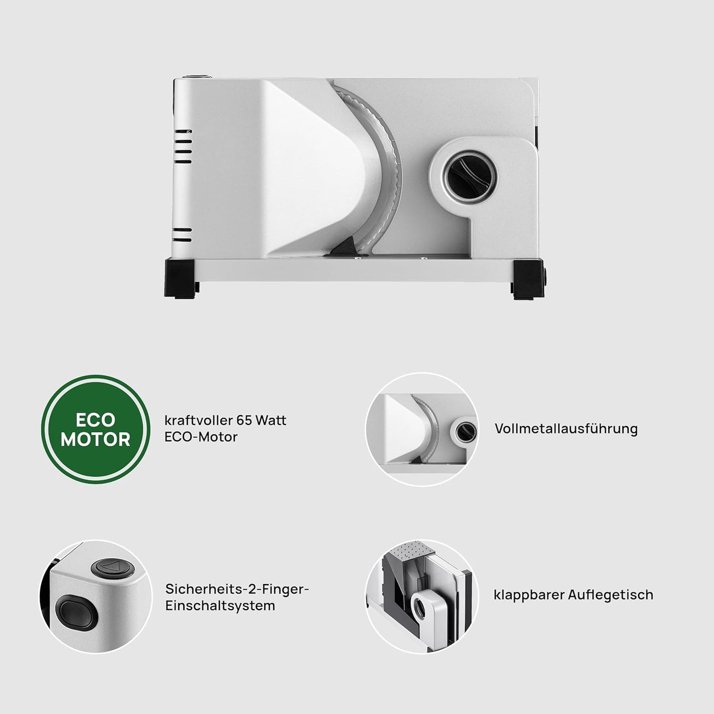 Icaro7 Elektrischer Allesschneider mit ECO-Motor