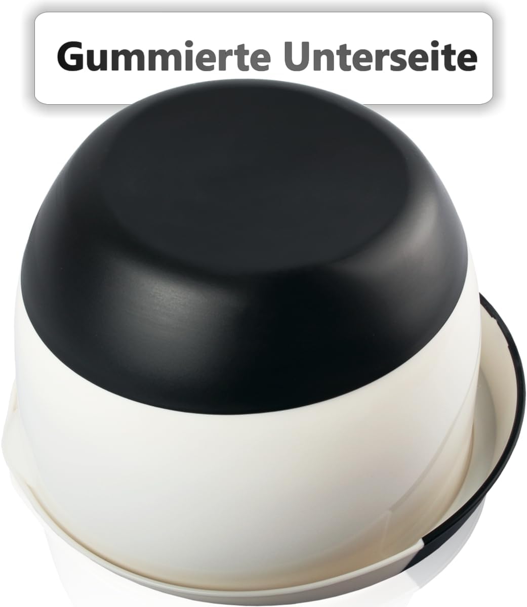 Rührschüssel-Set mit Deckel (4-teilig, antirutsch), SET 1,5L + 5L + 2L + 3,5L (4er)