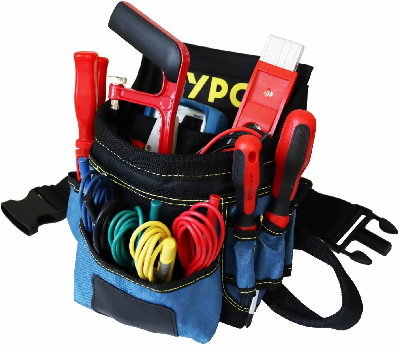 Werkzeug Gürteltasche mit Hammerschlaufe, Blau