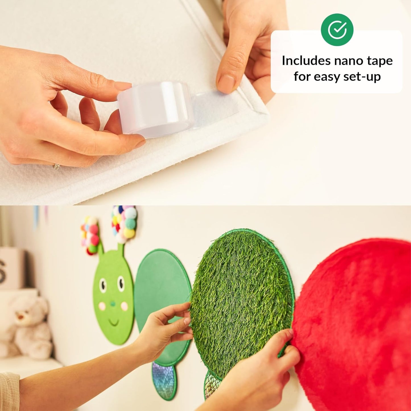 Sensorik-Wandpaneel für Kinder, Caterpillar