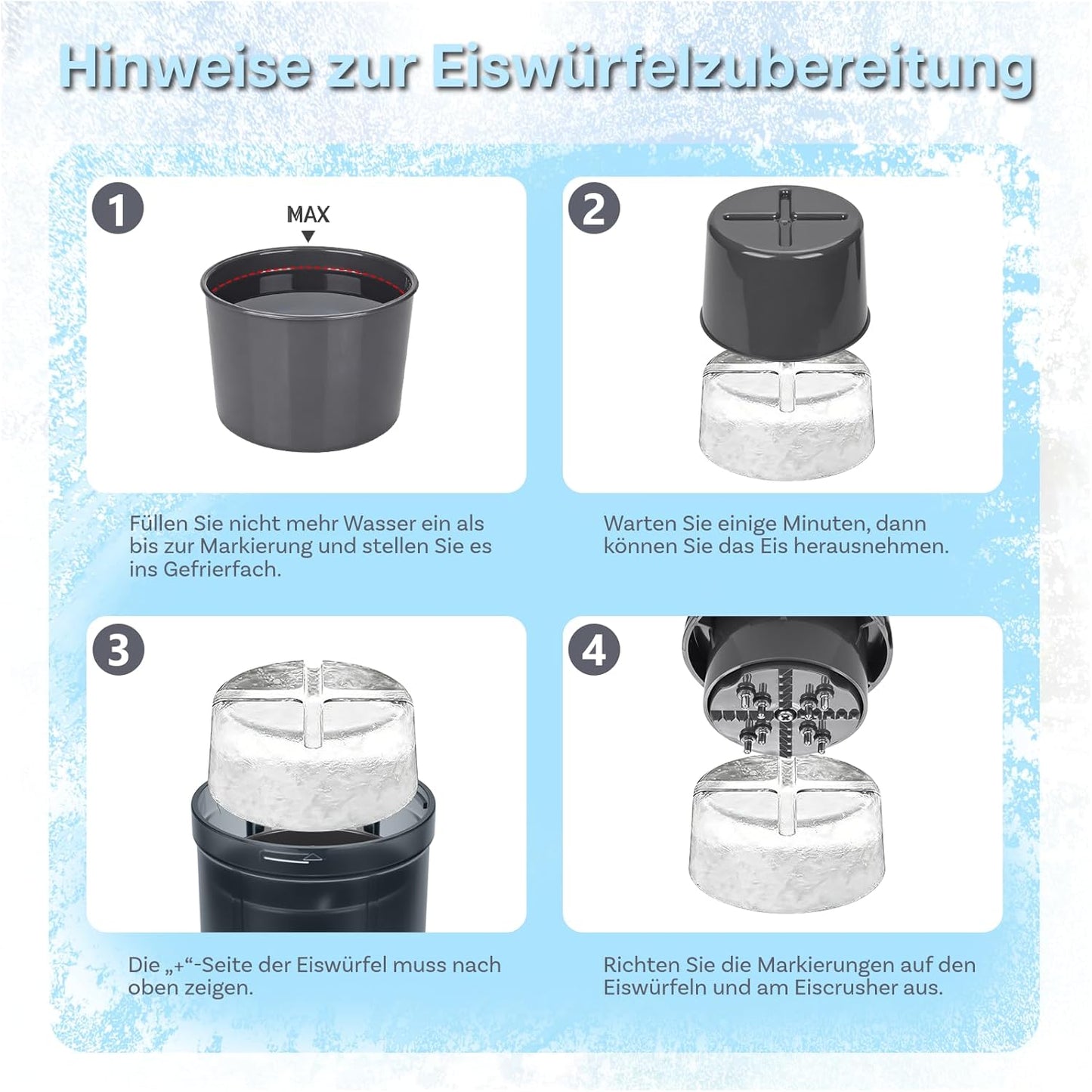 Shaved Ice-Aufsatz für KitchenAid Standmixer, Rasiereis