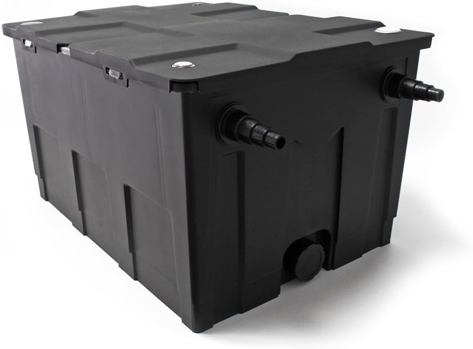 Teichfilter-Komplettset CBF-550 bis 60000L, CBF-550 Filter+10000l/h Pumpe+36W UVC Lampe+16W Springbrunnenpumpe