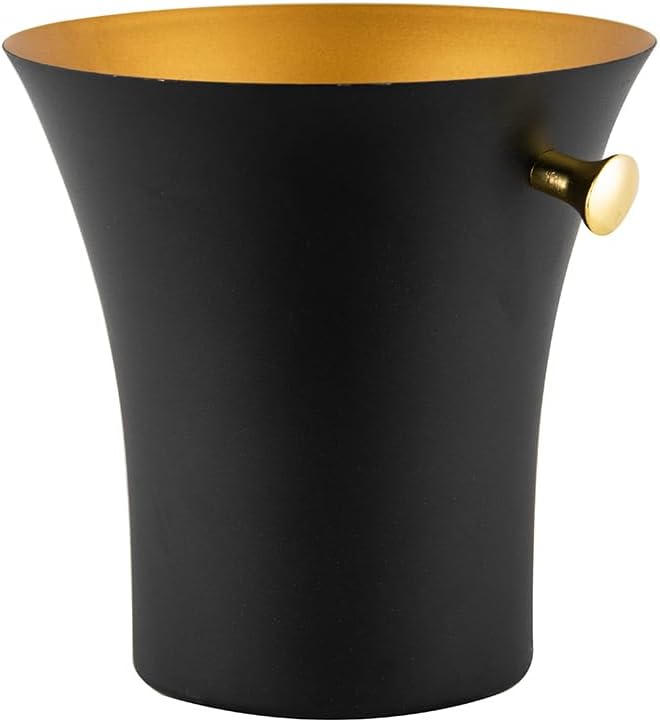 Sektkühler Classic Edelstahl 8 Liter, Farbe: Schwarz