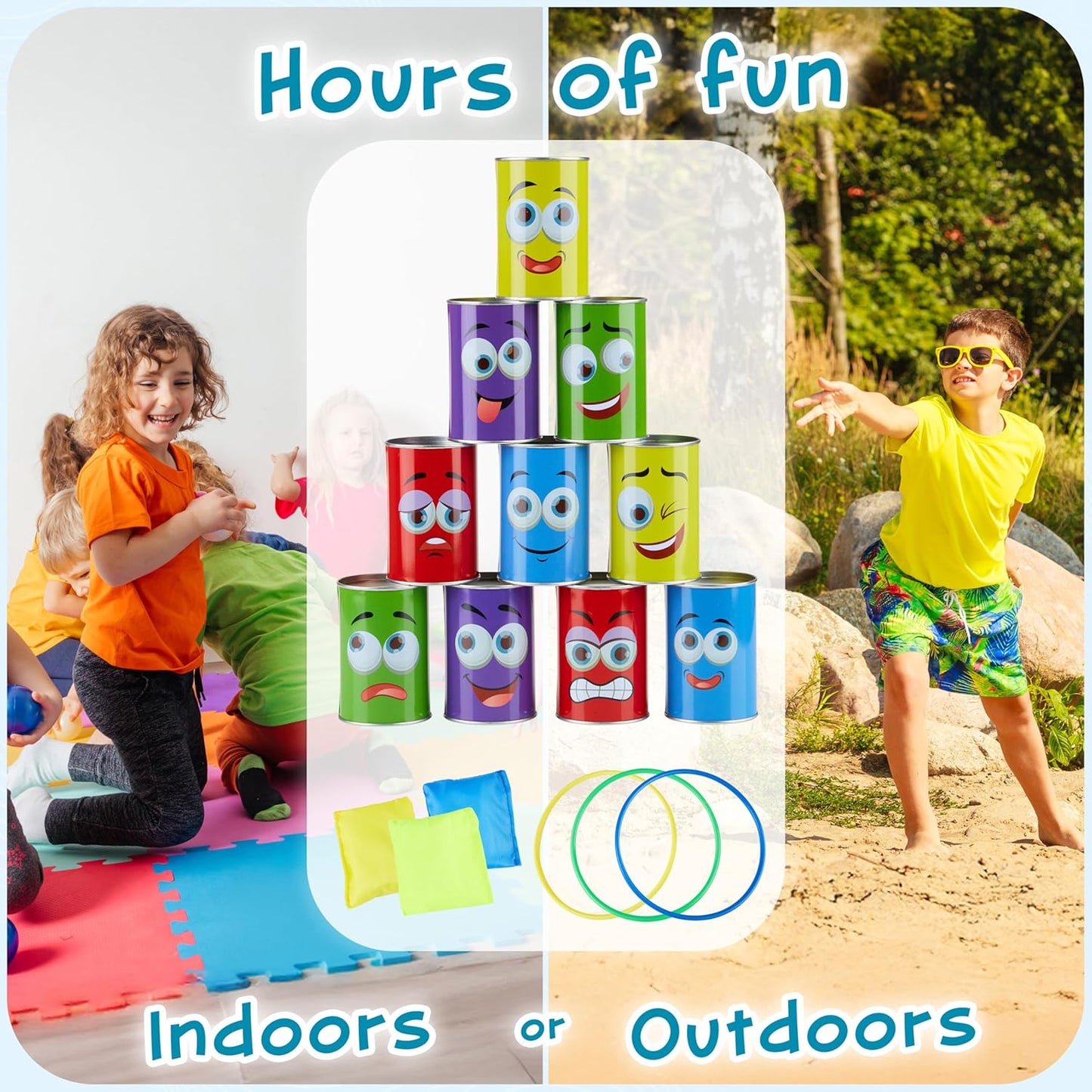 Outdoor-Spiele-Set für Kindergeburtstage, Tin Can Alley
